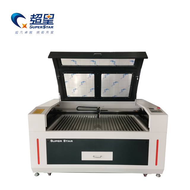 เครื่องแกะสลักเลเซอร์ CO2 Superstar CNC CX-1390 สำหรับผ้า MDF อะคริลิก