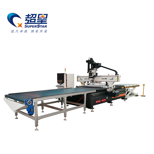 Cambio utensile lineare automatico Router CNC ATC con foratrice ed etichettatrice