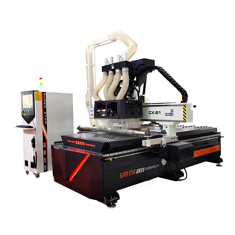 Superstar CNC CX-1325 woodworking Automatic Loading And Uploading CNC Router 