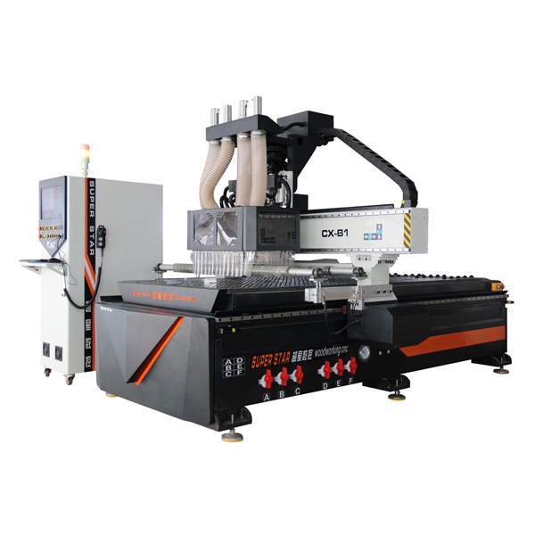 Multi-spindle CNC փայտ կտրող մեքենա CX-B1 արտահանվում է Հնդկաստան