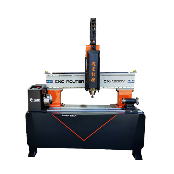 Superstar CNC CX -1200Y ម៉ាស៊ីនឆ្លាក់ស៊ីឡាំងឈើខ្នាតតូច