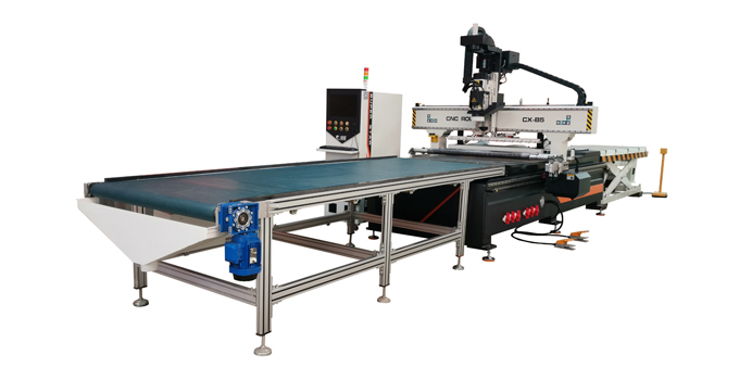 CNC-ruuteri ekspordi automaatne laadimine ja &uuml;leslaadimine Bangladeshi