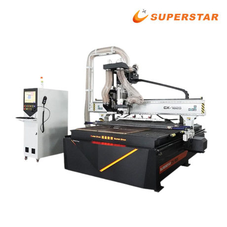 Roteador CNC Superstar CX-1825 B11 ATC com unidade de perfura&ccedil;&atilde;o