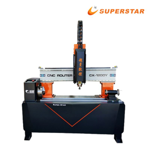 Superstar CX-1200Y шағын ағаш цилиндрлік CNC гравировка машинасы