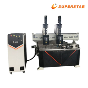 Macchina da taglio per legno con incisione per legno a doppia testa Superstar CNC